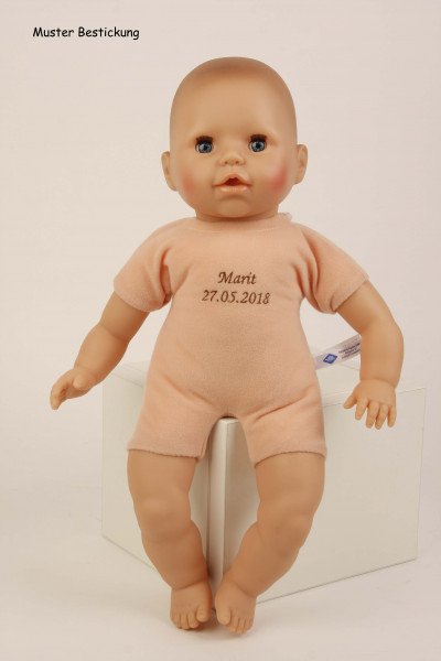 Schildkröt Manufaktur Baby Amy 45 cm mit Schnuller, Malhaar, braune Schlafaugen, Kleidung winterlich Zeitlich begrenztes Angebot