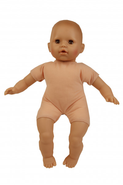 Schildkröt Manufaktur Baby Amy 45 cm mit Schnuller, Malhaar, braune Schlafaugen, Kleidung winterlich Zeitlich begrenztes Angebot