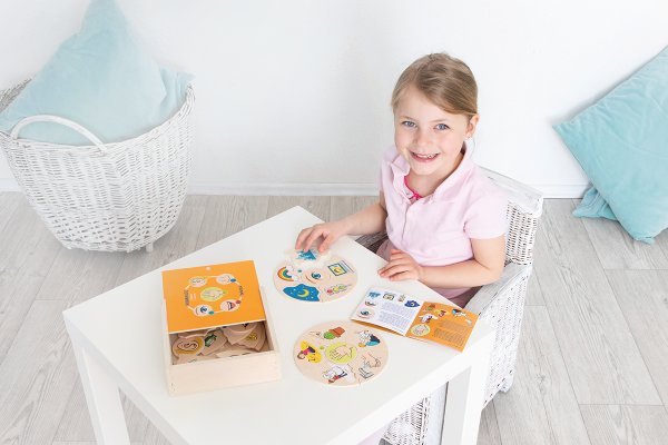 Schildkröt Manufaktur Puzzle HUMANICO "5 Sinne" by Beleduc Kauf eins, bekomm eins gratis