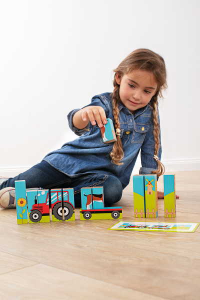 Schildkröt Manufaktur Block-Puzzle Farm by Beleduc Tiefpreis