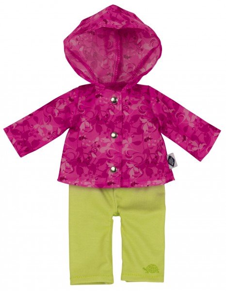 Schildkröt Manufaktur Stoffpuppe Emmeline 30 cm, gesticktes Gesicht, Kleidung pink/grün Sonderangebot der Fabrik
