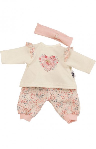 Schildkröt Manufaktur Kleidung zu Puppe Schlummerle 32 cm "Mein Herzchen" rose/weiss Top Angebot