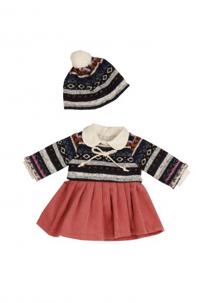 Schildkröt Manufaktur Kleid für Stehpuppe 46,49 cm winterlich Blitzangebot