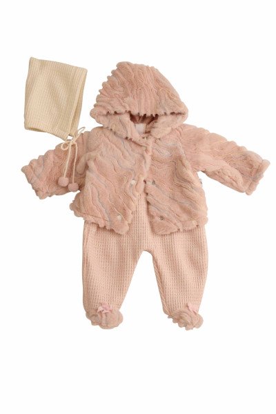 Schildkröt Manufaktur Kleidung zu Puppe 52 cm Julchen/Peterle/Klara/Elli winterlich rose Kostenlose Rückgabe
