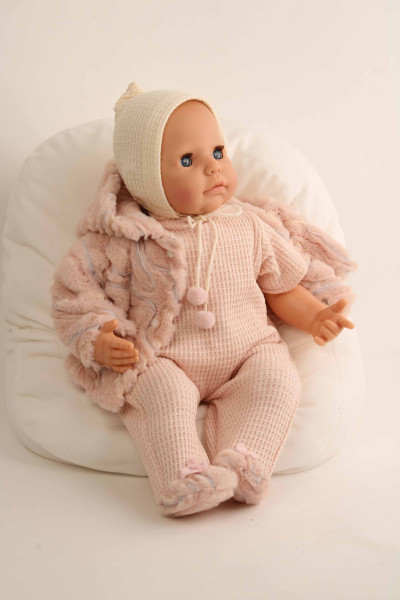 Schildkröt Manufaktur Baby Julchen 52 cm Malhaar, blaue Schlafaugen, Kleidung winterlich Begrenzte Freigabe