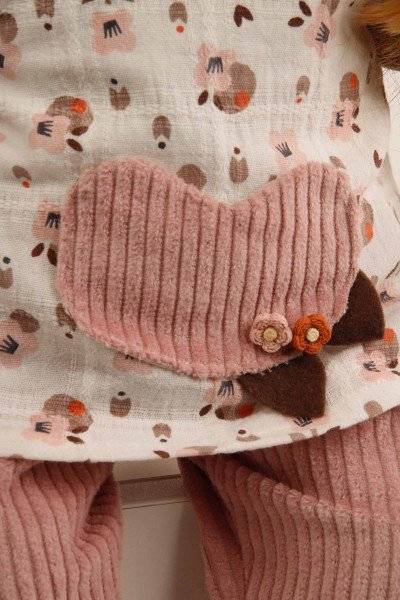 Schildkröt Manufaktur Kleidung zu Puppe 52 cm Klara/Elli/ Julchen rose/braun Outlet