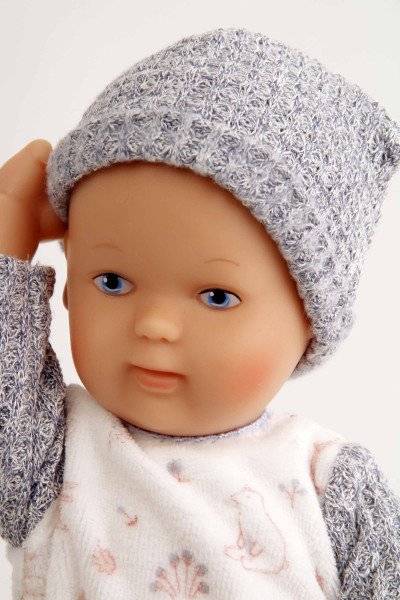 Schildkröt Manufaktur Kleidung zu Puppe Mein 1. Baby 28 cm Overall blau/weiss Osterangebot