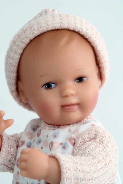 Schildkröt Manufaktur Kleidung zu Puppe Mein 1. Baby 28 cm Overall rose/weiss Muttertagsangebot