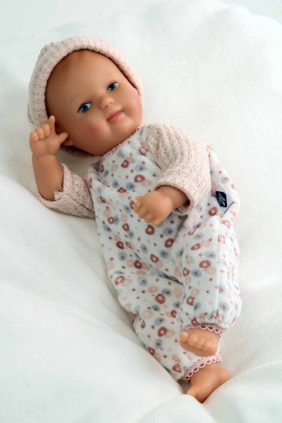 Schildkröt Manufaktur Kleidung zu Puppe Mein 1. Baby 28 cm Overall rose/weiss Muttertagsangebot