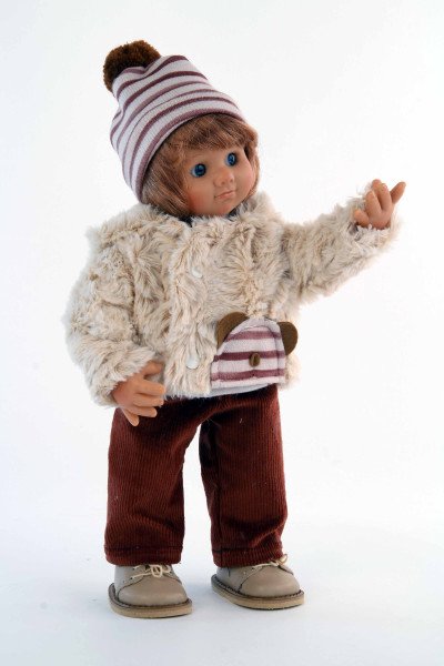 Schildkröt Manufaktur Puppe Müller-Wichtel Sam 30 cm rote Haare, Winterkleidung Fabrikladen