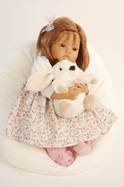 Schildkröt Manufaktur Baby Melissa 50 cm von Natali Blick rote Haare, Kleidung rot/weiss/blau Top Angebot