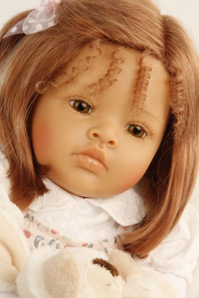 Schildkröt Manufaktur Baby Melissa 50 cm von Natali Blick rote Haare, Kleidung rot/weiss/blau Top Angebot