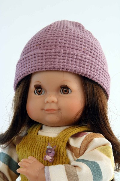 Schildkröt Manufaktur Puppe Schlummerle 32 cm braune Haare, braune Schlafaugen, Kleidung winterlich bunt Sonderangebote