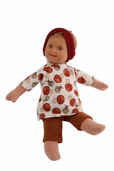 Schildkröt Manufaktur Kleidung zu Schmuserle/Löckchen 30 cm in weiss/braun/rot Wochenangebot