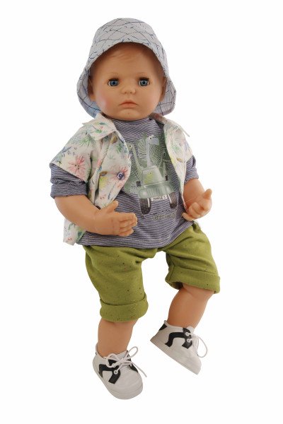 Schildkröt Manufaktur Kleidung zu Puppe 52 cm Peterle/Klara/Elli/Julchen: Dschungel-Look Jubiläumsangebot