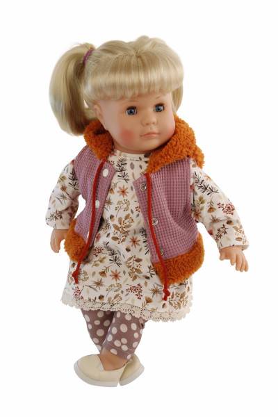 Schildkröt Manufaktur Kleidung zu Susi/Hanni/Amy 45 cm lila/weiss/braun Wochenangebot