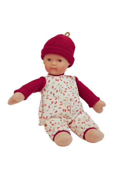 Schildkröt Manufaktur Overall mit Mütze zu Puppe Schmuserle 30 cm in rot/weiss Discount Store für neue Produkte