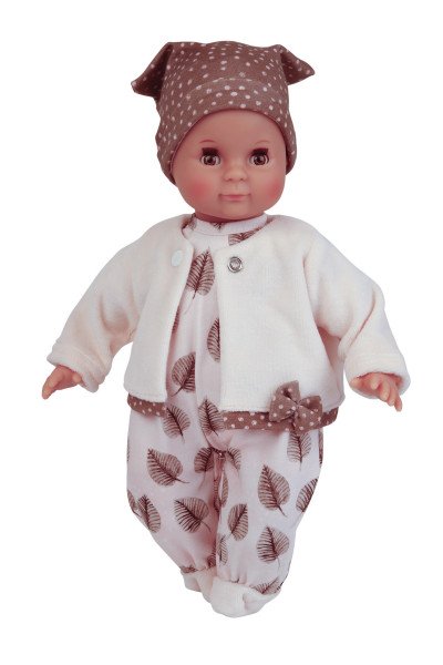 Schildkröt Manufaktur Kleidung zu Puppe Schlummerle 32 cm, rose Overall mit weißer Jacke und braune Tupfenmütze Riesige Rabatte