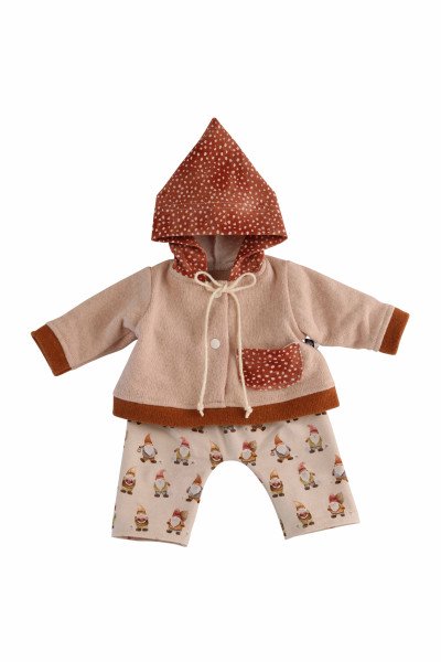 Schildkröt Manufaktur Kleidung zu Baby Amy 45 cm rose mit Wichtel