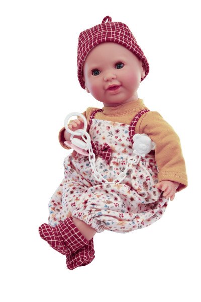 Schildkröt Manufaktur Kleidung zu Puppe 37 cm Lenchen/Strampelchen/Schlummerle, Kleidung gelb/weiß/rot Fabrikverkauf