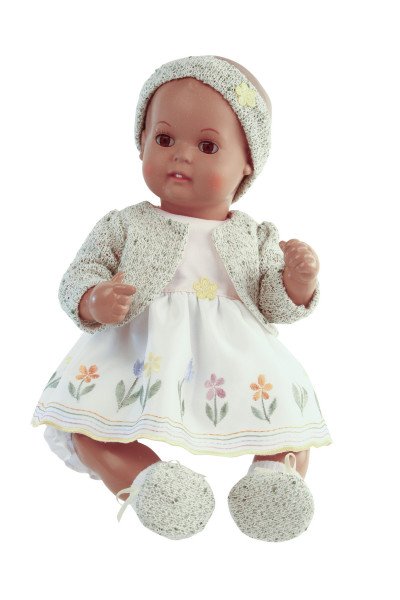 Schildkröt Manufaktur Hängekleid zu Baby Strampelchen 35cm weiss /grün Fabrik Onlineshop