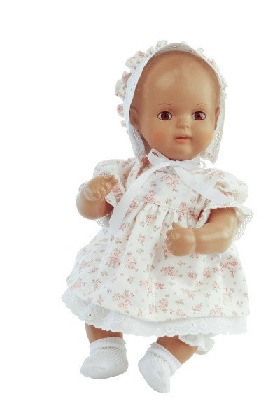 Schildkröt Manufaktur Hängekleid zu Baby Strampelchen 31cm weiss/rose Fabrikpreis