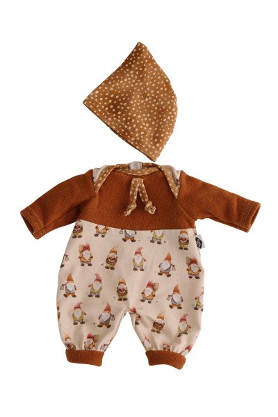 Schildkröt Manufaktur Kleidung zu Puppe Schlummerle 32 cm, Overall Wichtel Preisnachlass