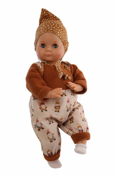 Schildkröt Manufaktur Kleidung zu Puppe Schlummerle 32 cm, Overall Wichtel Preisnachlass