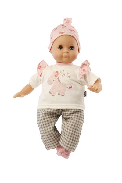 Schildkröt Manufaktur Kleidung zu Puppe Schlummerle 32 cm, Kleidung weiss/rose/grau Saisonschlussverkauf