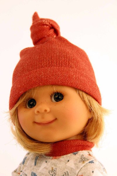 Schildkröt Manufaktur Puppe Müller-Wichtel Timi 25 cm blonde Haare, Kleidung blau/weiss/rot Muttertagsangebot