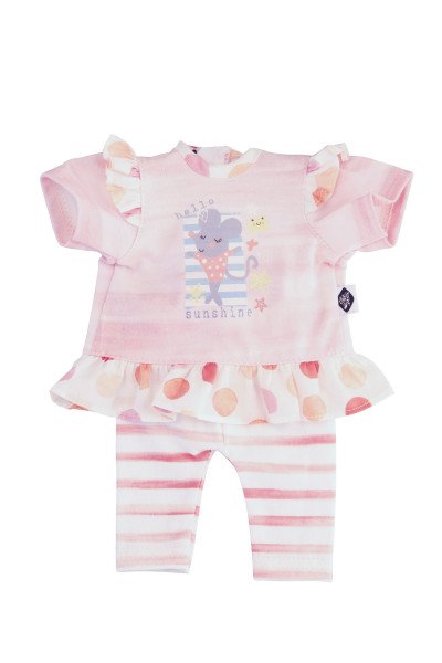 Schildkröt Manufaktur Kleidung für Puppen 32-52 cm Ringelhose, Sommeroutfit 2-teilig