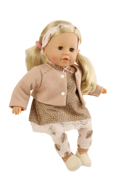 Schildkröt Manufaktur Kleidung zu Susi/Hanni/Amy 45 cm weiss/rose/braun Blitzangebot