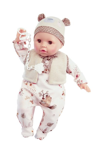 Schildkröt Manufaktur Kleidung zu Baby Amy 45 cm Bieberoverall + Weste + Mütze Sonderangebote