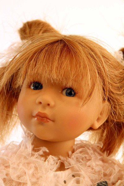 Schildkröt Manufaktur Puppe Sophie 35 cm von Sieglinde Frieske rote Haare, Kleidung rose/weiss Riesige Rabatte