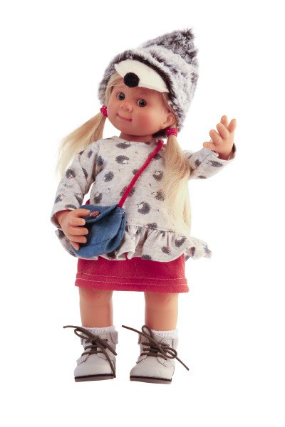Schildkröt Manufaktur Puppe Müller-Wichtel Mona 30 cm blonde Haare, Igel-Kleidung