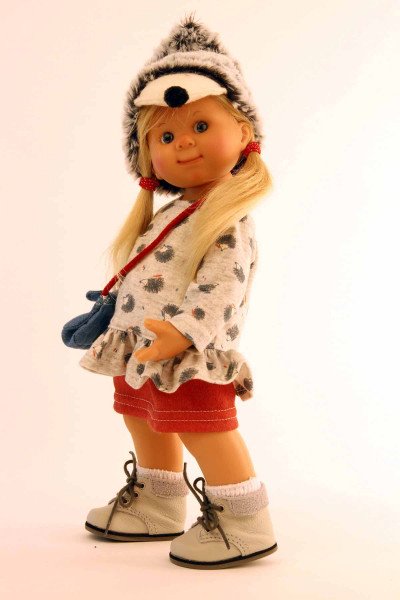 Schildkröt Manufaktur Puppe Müller-Wichtel Mona 30 cm blonde Haare, Igel-Kleidung Online