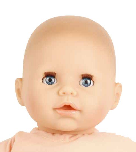 Schildkröt Manufaktur Baby Amy 45 cm mit Schnuller, Malhaar, blaue Schlafaugen, Babykleidung rose Blitzverkäufe