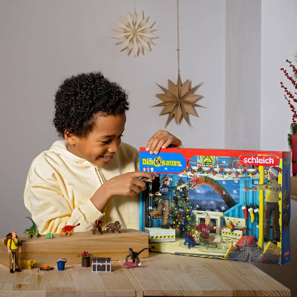 Schleich Adventskalender 2023 DINOSAURS Kostenlose Rückgabe