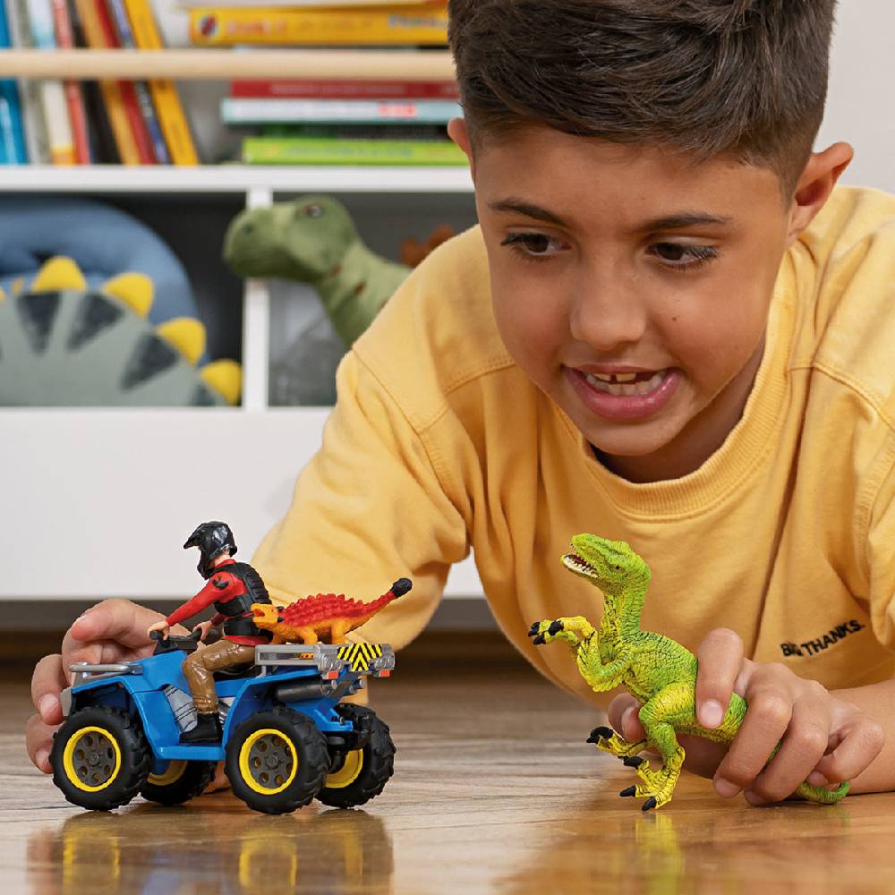 Schleich Flucht auf Quad vor Velociraptor Letzte 2 Tage