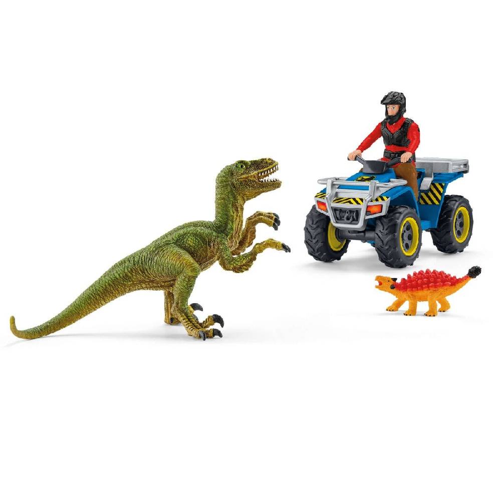 Schleich Flucht auf Quad vor Velociraptor Letzte 2 Tage