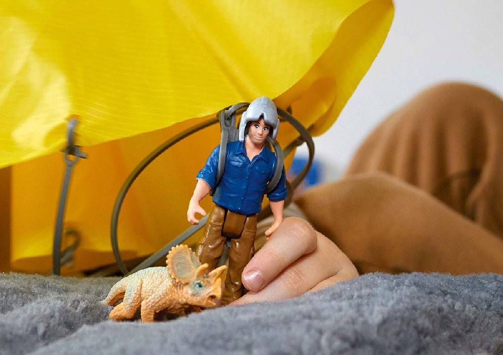 Schleich Dino Fallschirmrettung Auslauf