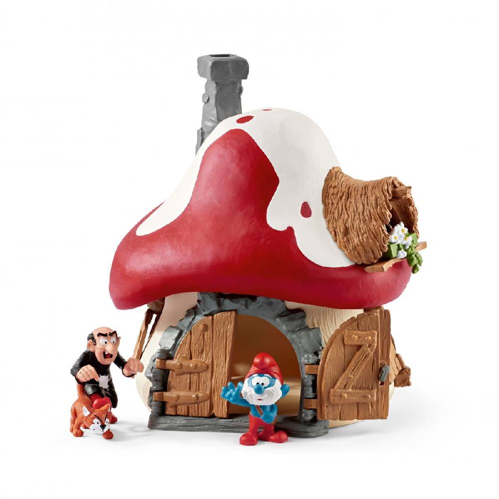 Schleich Schlumpf Haus mit 2 Figuren Fabrikpreis