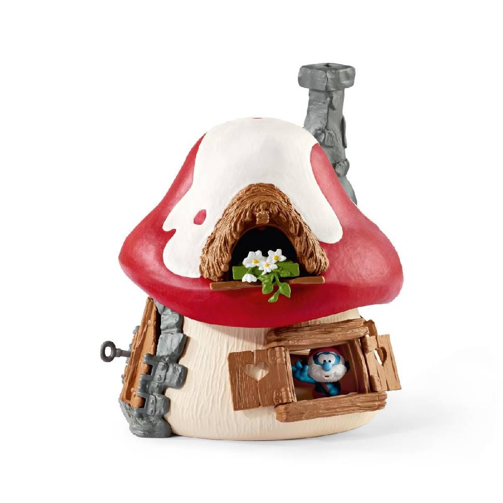 Schleich Schlumpf Haus mit 2 Figuren Fabrikpreis