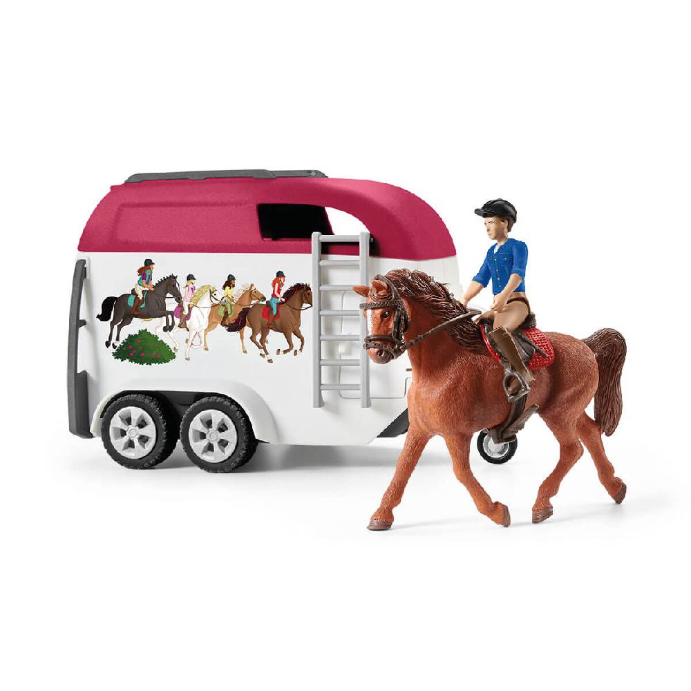 Schleich Abenteuer mit Auto und Pferdeanhänger Tiefpreis