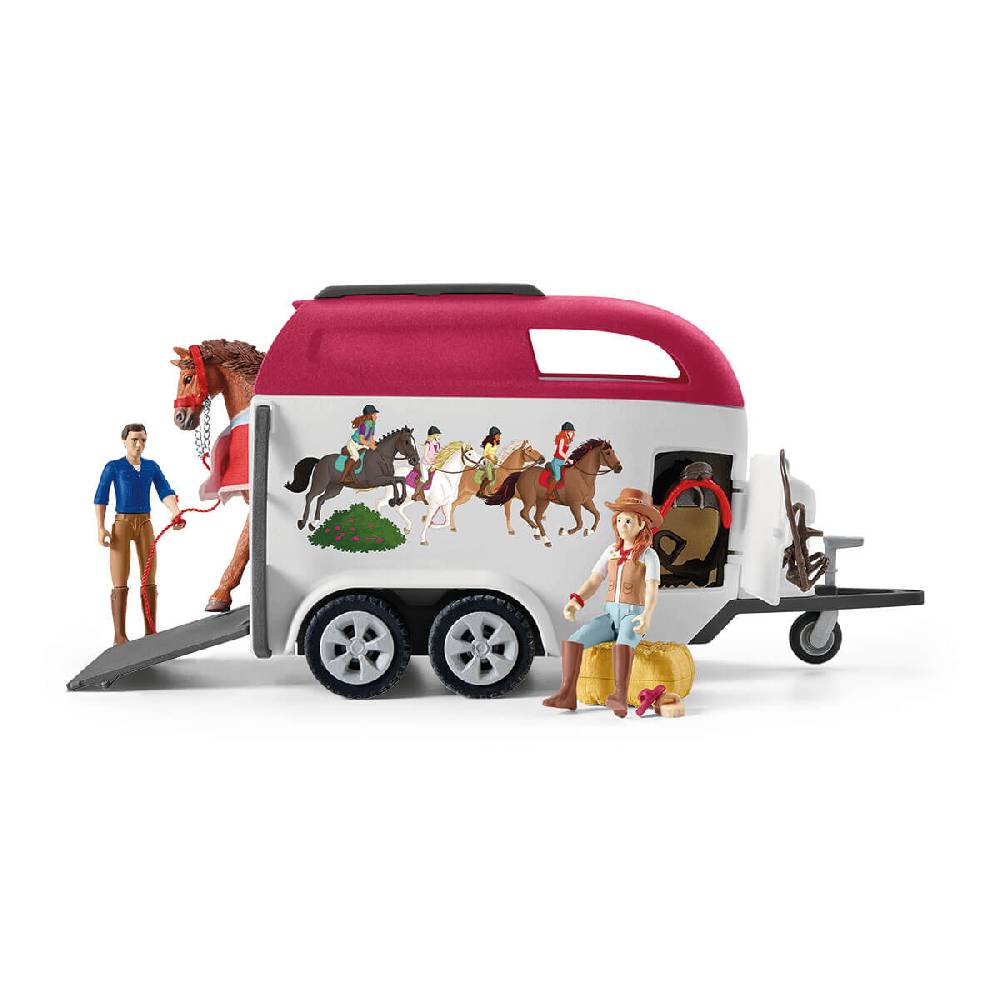 Schleich Abenteuer mit Auto und Pferdeanhänger Tiefpreis