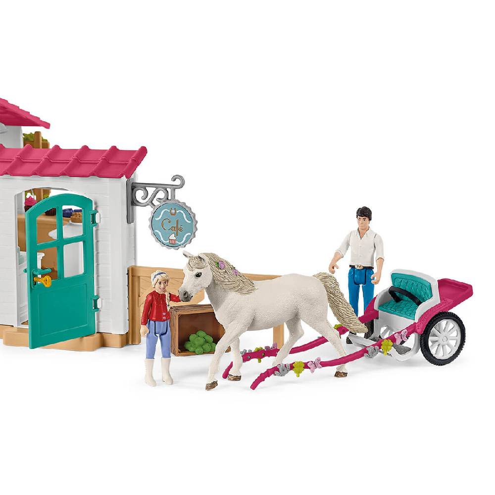 Schleich Kutschfahrt zum Reiter-Café Kostenlose Rückgabe