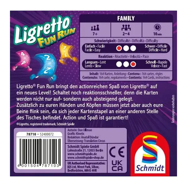 Schmidt Spiele Ligretto® Fun Run, Kartenspiel Weihnachtsangebot