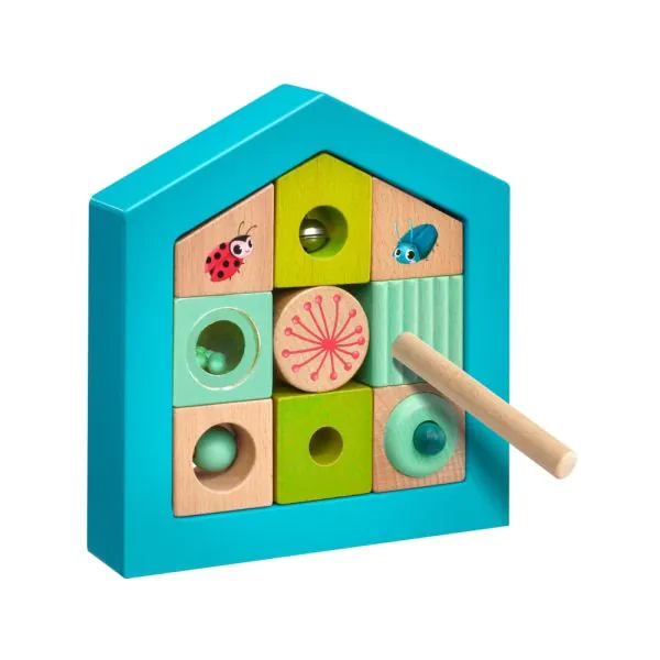 Schmidt Spiele TULIP'S GARDEN by SELECTA® Kleinkindwelt: Entdeckersteine Insektenhotel, 11 Teile Kostenlose Rückgabe