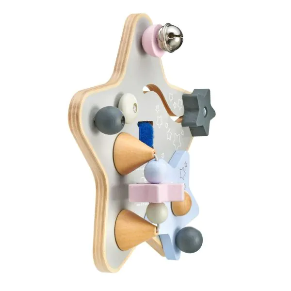 Schmidt Spiele bellybutton: Sternchenspiel, Mobiles Erlebnisbrett aus Holz, 19 cm Bis zu 60% Rabatt
