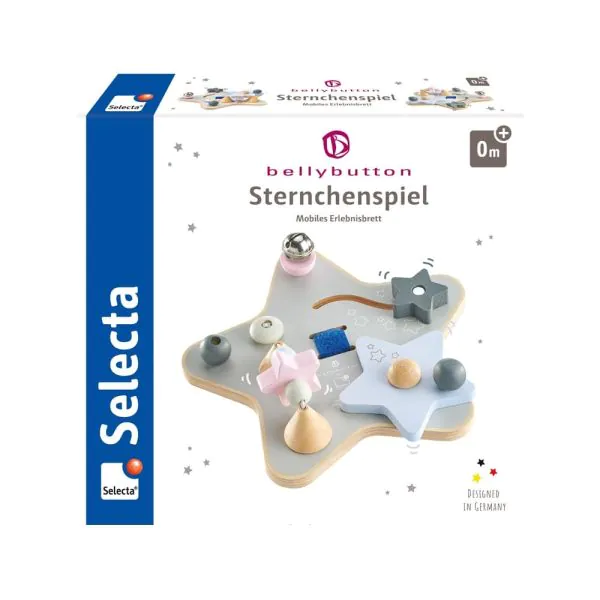 Schmidt Spiele bellybutton: Sternchenspiel, Mobiles Erlebnisbrett aus Holz, 19 cm Bis zu 60% Rabatt